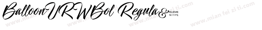 BalloonURWBol Regula字体转换